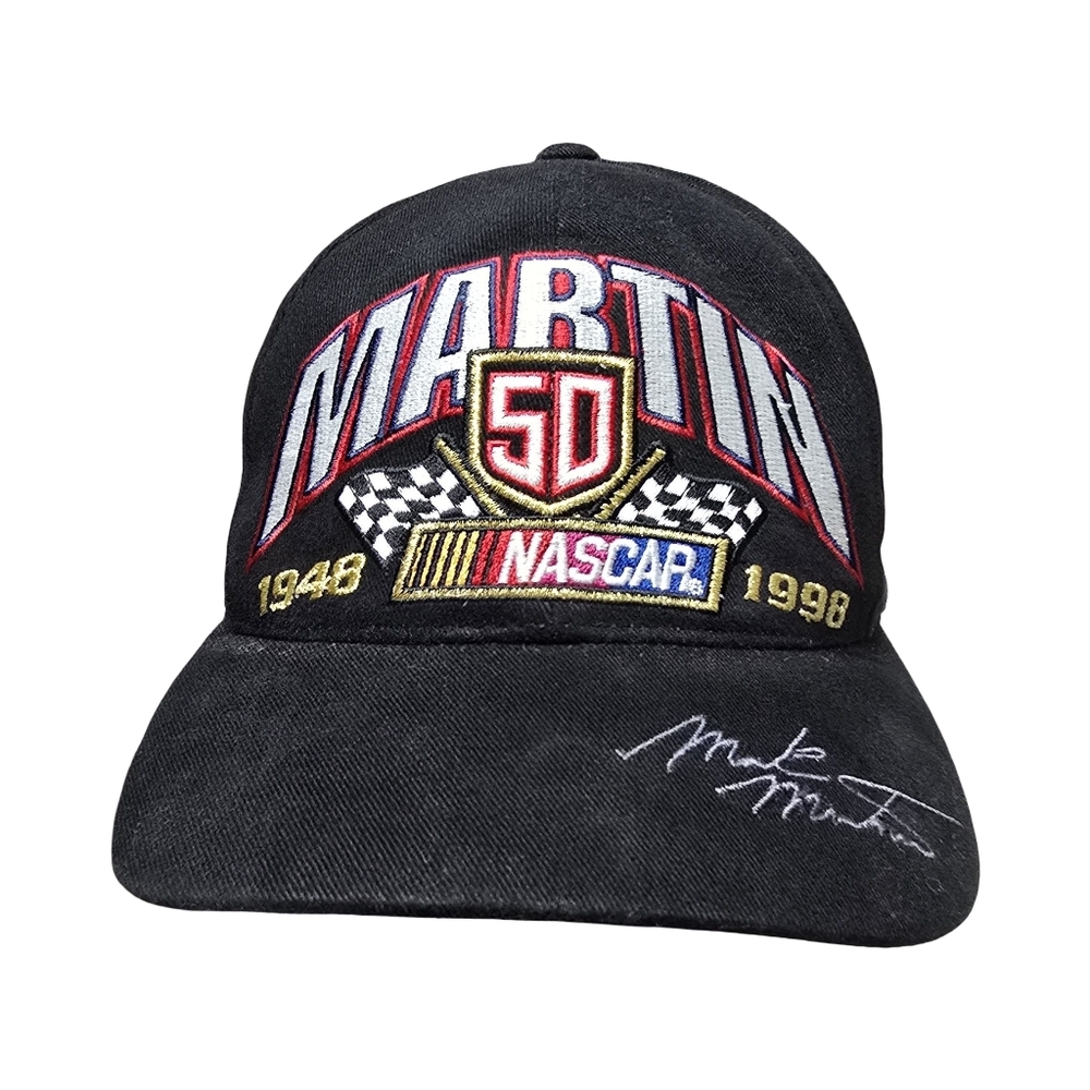 VINTAGE Mark Martin Hat NASCAR 50th Anniversary Limited Edition Snap Back Hat